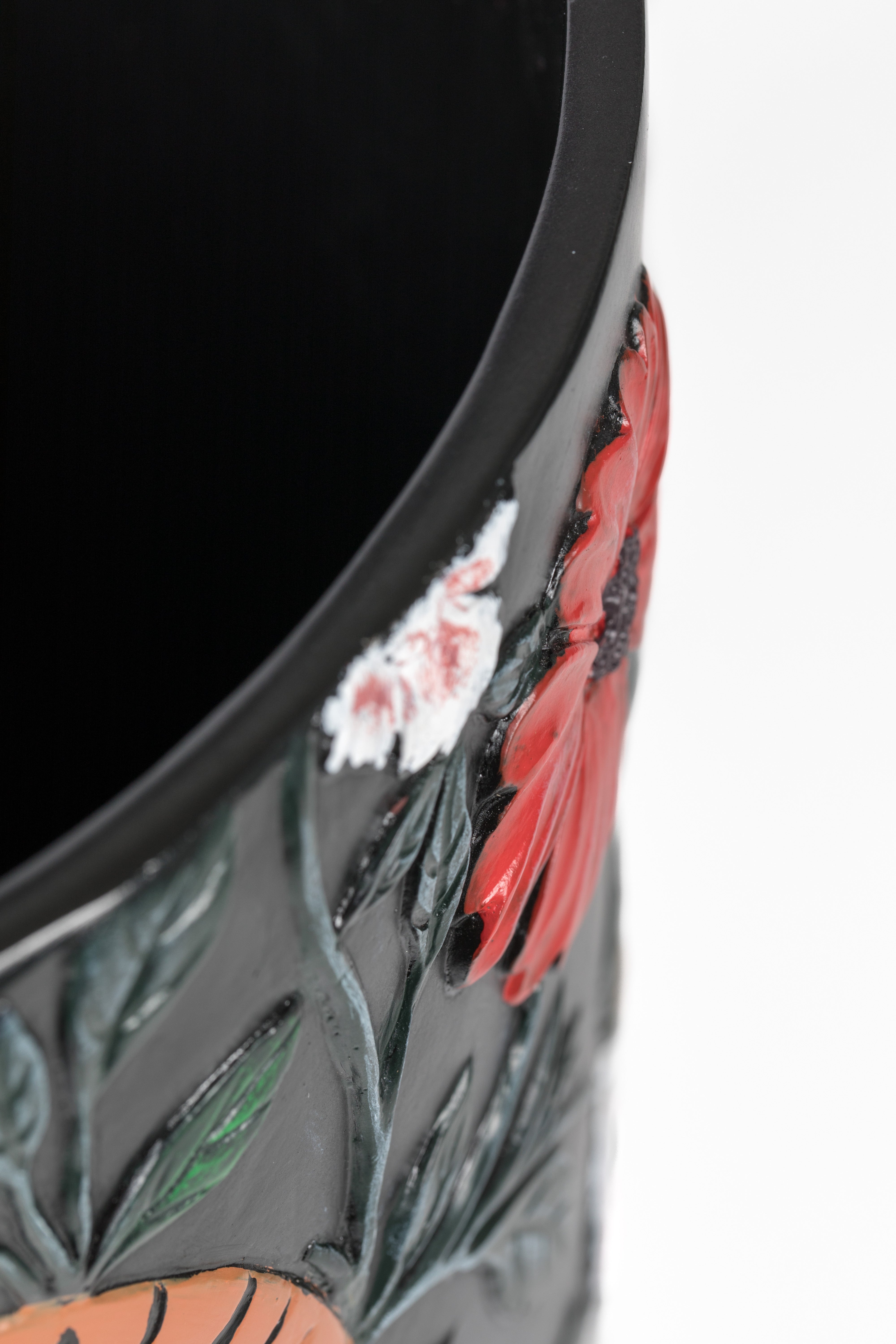 Bold Monkey Songs Of The Night Tiger Handpainted Vase